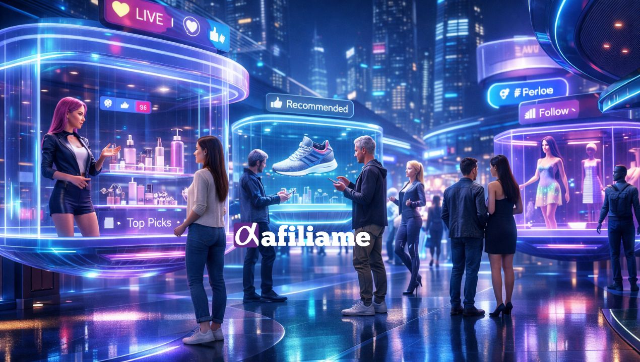 Tendências para Programas de Afiliados em 2026–2027: Social Commerce, Live  Shopping e Metaverso - GESTÃO E MARKETING DE AFILIADOS - AFILIAME | CRIANDO  PARCERIAS DE SUCESSO!